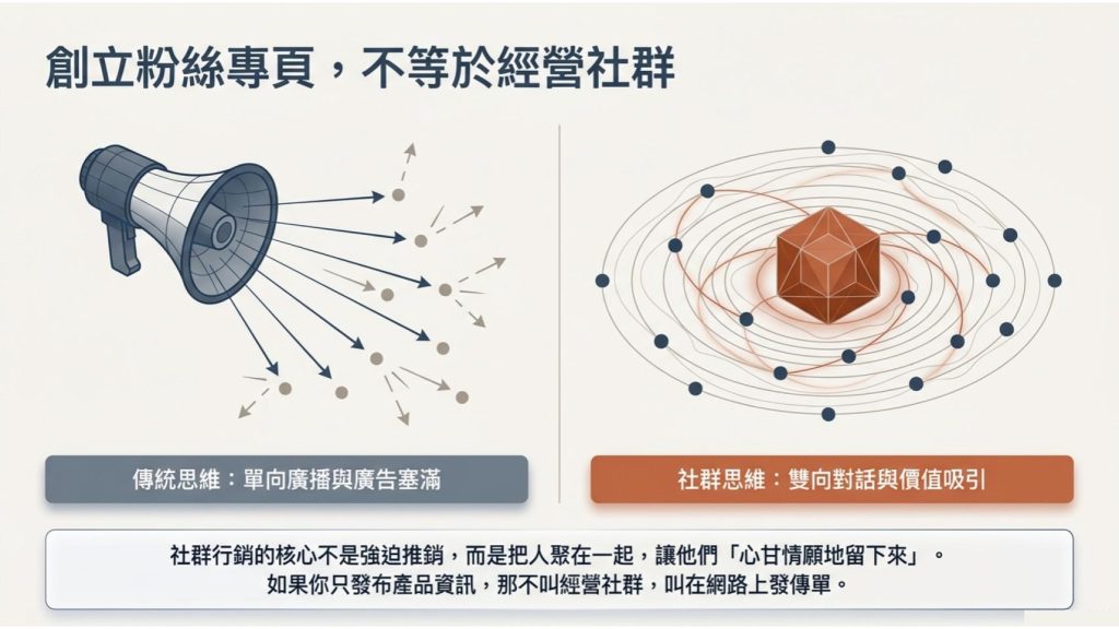不是開個粉專就叫社群行銷