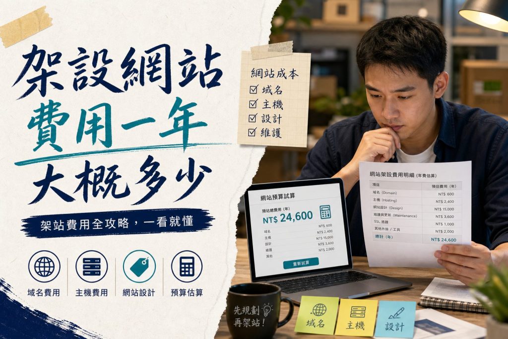 架設網站費用一年大概多少
