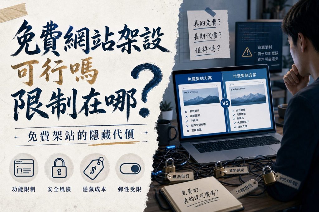 免費網站架設可行嗎限制在哪