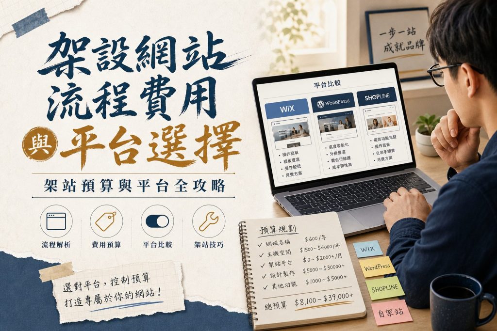 架設網站流程費用與平台選擇