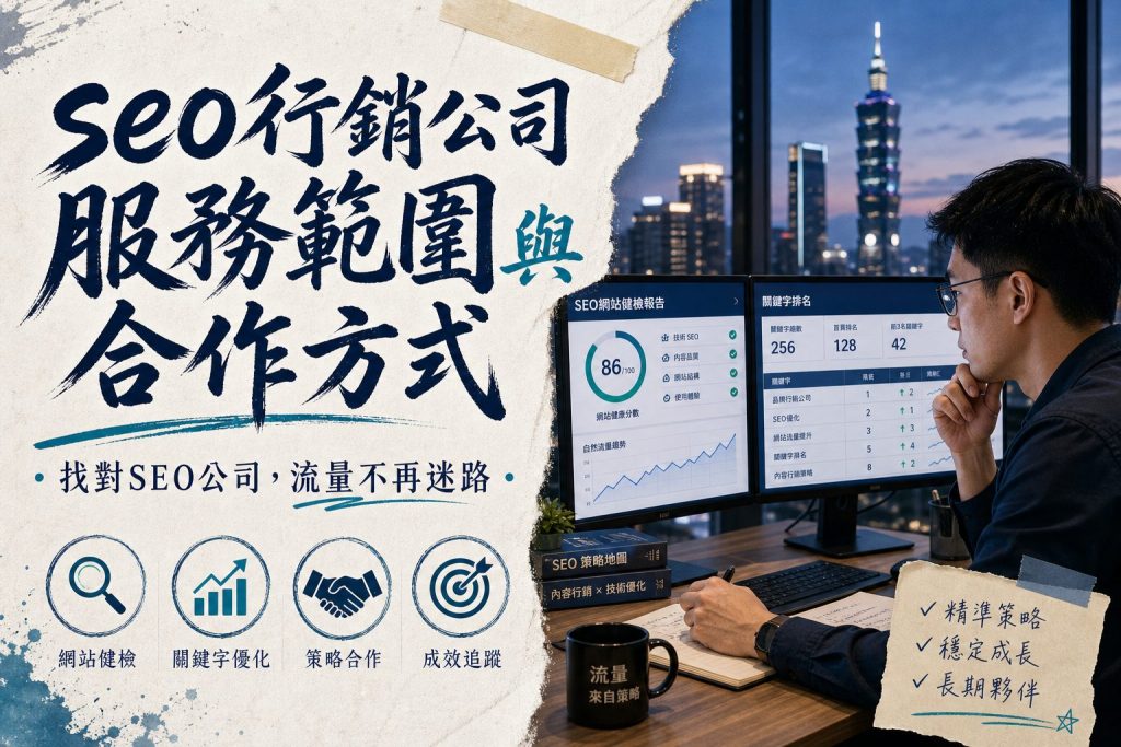 seo行銷公司服務範圍與合作方式