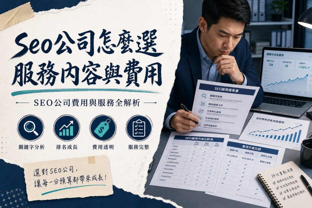 seo公司怎麼選服務內容與費用