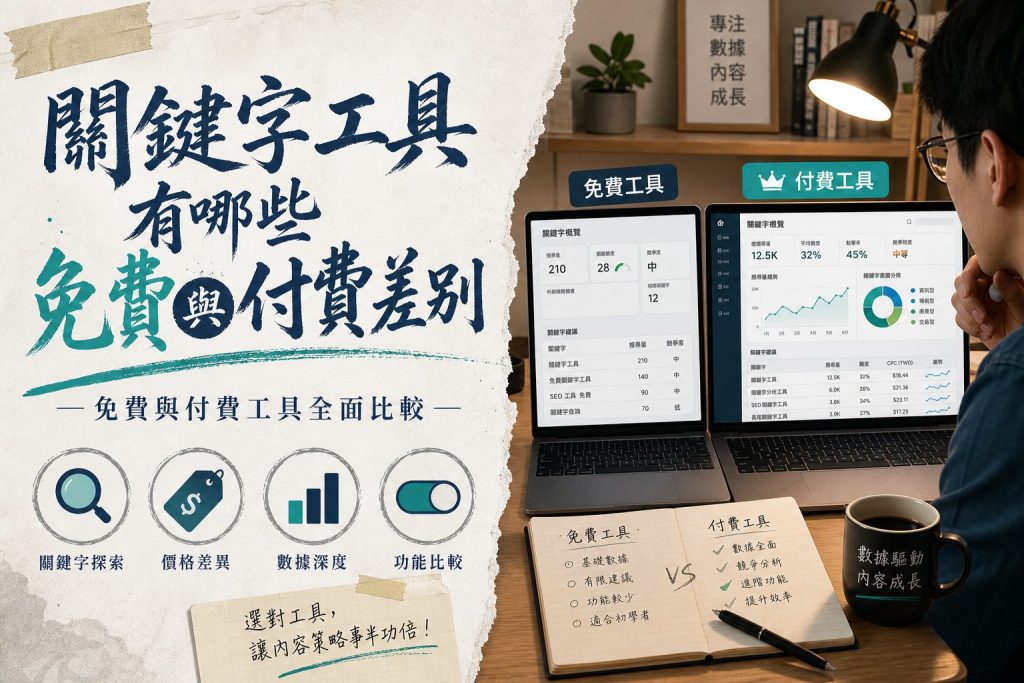 關鍵字工具有哪些免費與付費差別