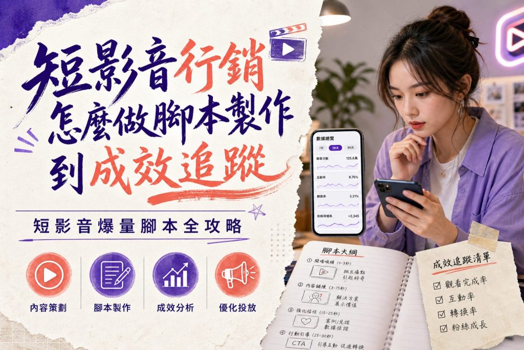 短影音行銷怎麼做腳本製作到成效追蹤