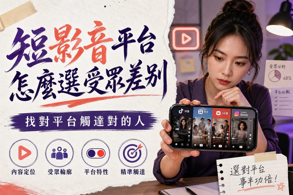 短影音平台怎麼選受眾差別